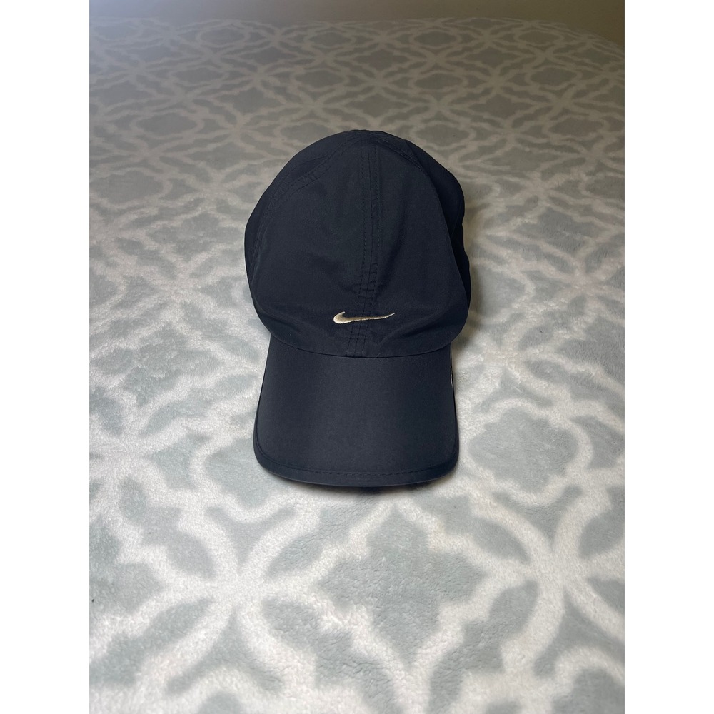Nike Featherlight Dri-FIT Running Hat Black Adjustable Mens Baseball Cap